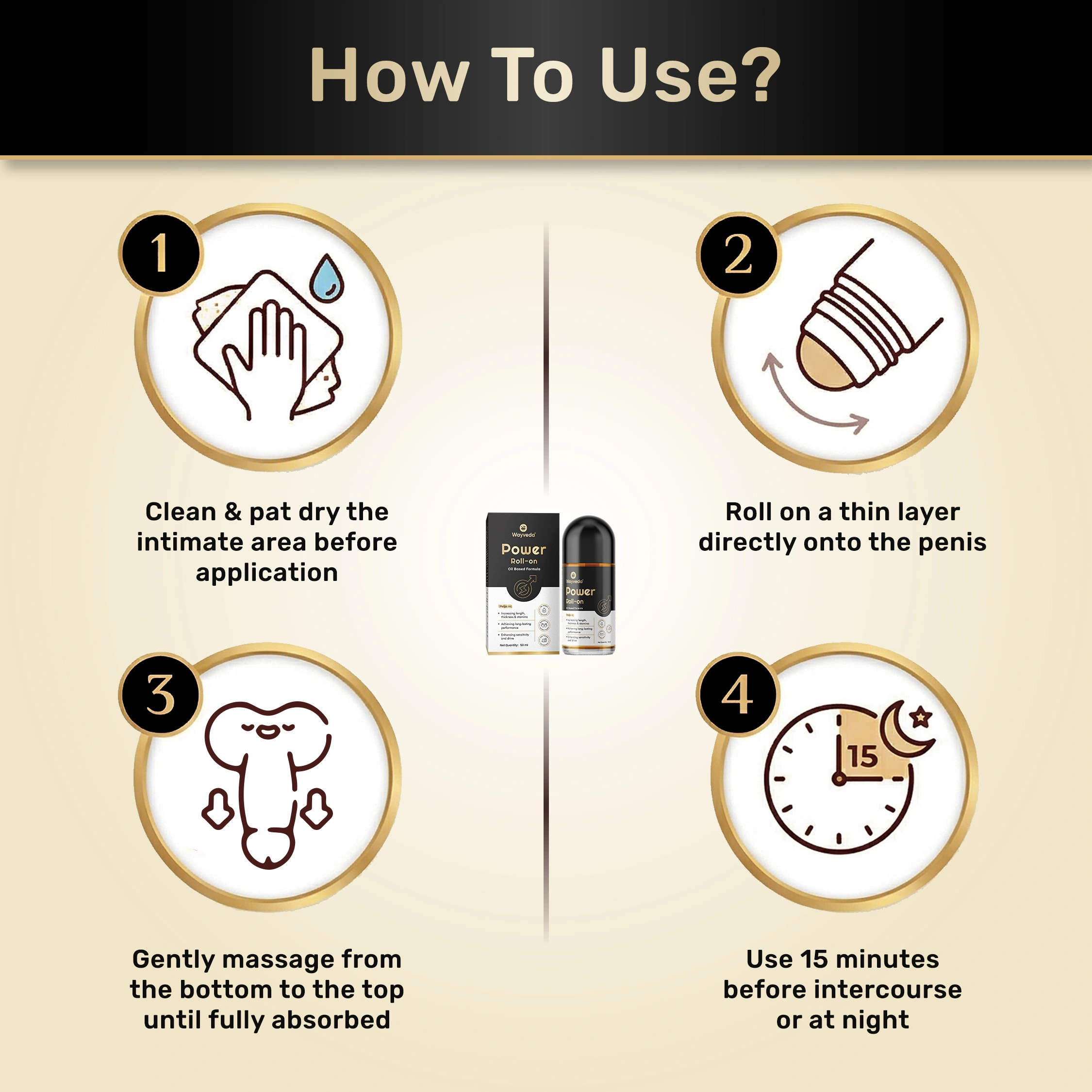 How to use the Wayveda Power Roll-On for men